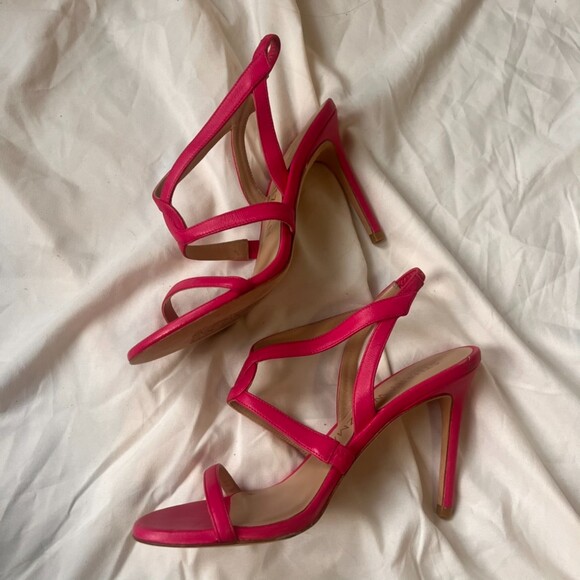 Stuart Weitzman Soiree 100 Sandal - Hot Pink 6.5 - Picture 4 of 8